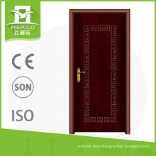 Popular in russia market modern design pvc interior composite door with good quality